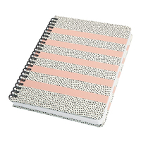 SIGEL Notizbuch mit Spirale Jolie® ca. DIN A5 punktraster, rose/schwarz/weiss Hardcover 120 Seiten SIGEL Notizbuch mit Spirale Jolie® ca. DIN A5 punktraster, rose/schwarz/weiss Hardcover 120 Seiten