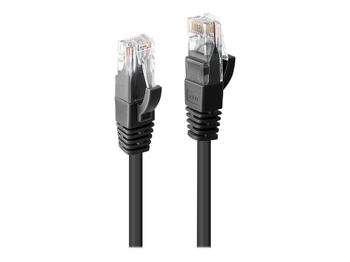 LINDY Cat.6 U/UTP Kabel schwarz 5m