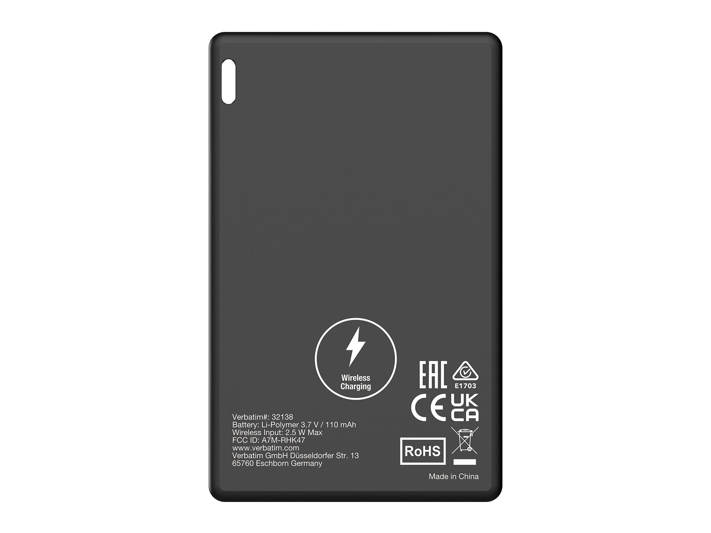 Verbatim My Finder Card Bluetooth Item Finder 1 pack Black