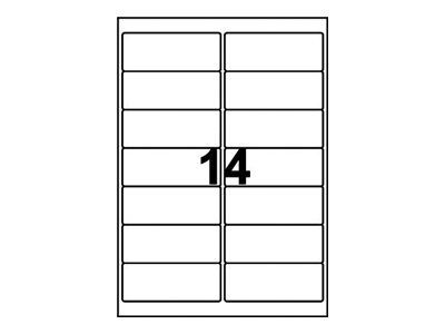 350 AVERY Zweckform Folien-Adressetiketten L7563-25 transparent 99,1 x 38,1 mm 350 AVERY Zweckform Folien-Adressetiketten L7563-25 transparent 99,1 x 38,1 mm