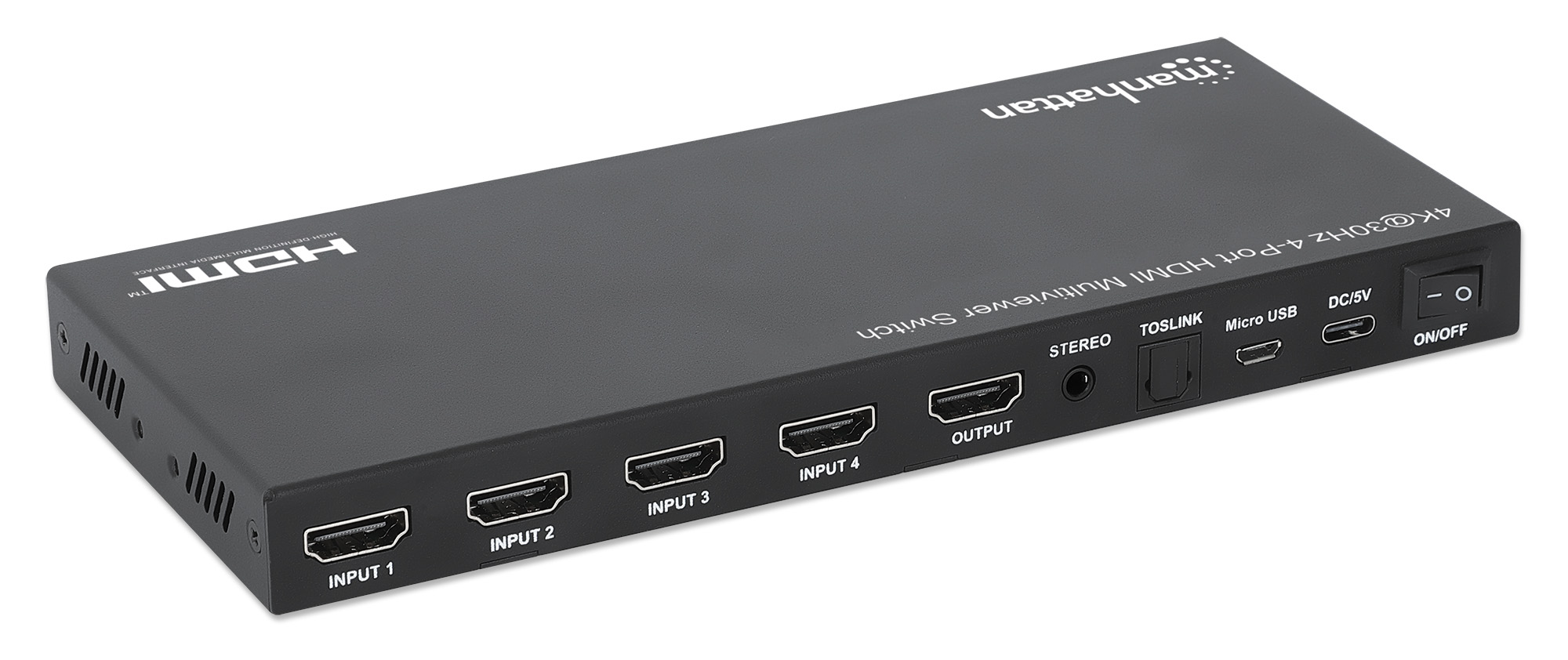 Manhattan Multiviewer Switch 4K 30 Hz 4‑Port HDMI