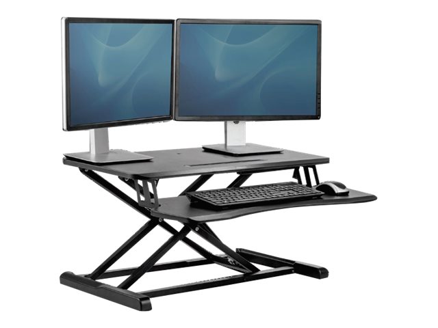 Fellowes Monitorstaender Corsivo Sitz-Steh Workstation schwarz Fellowes Monitorstaender Corsivo Sitz-Steh Workstation schwarz