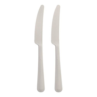 circulware RESBONSIBLES Mehrweg-Messer, Kunststoff weiss, 10 St. circulware RESBONSIBLES Mehrweg-Messer, Kunststoff weiss, 10 St.