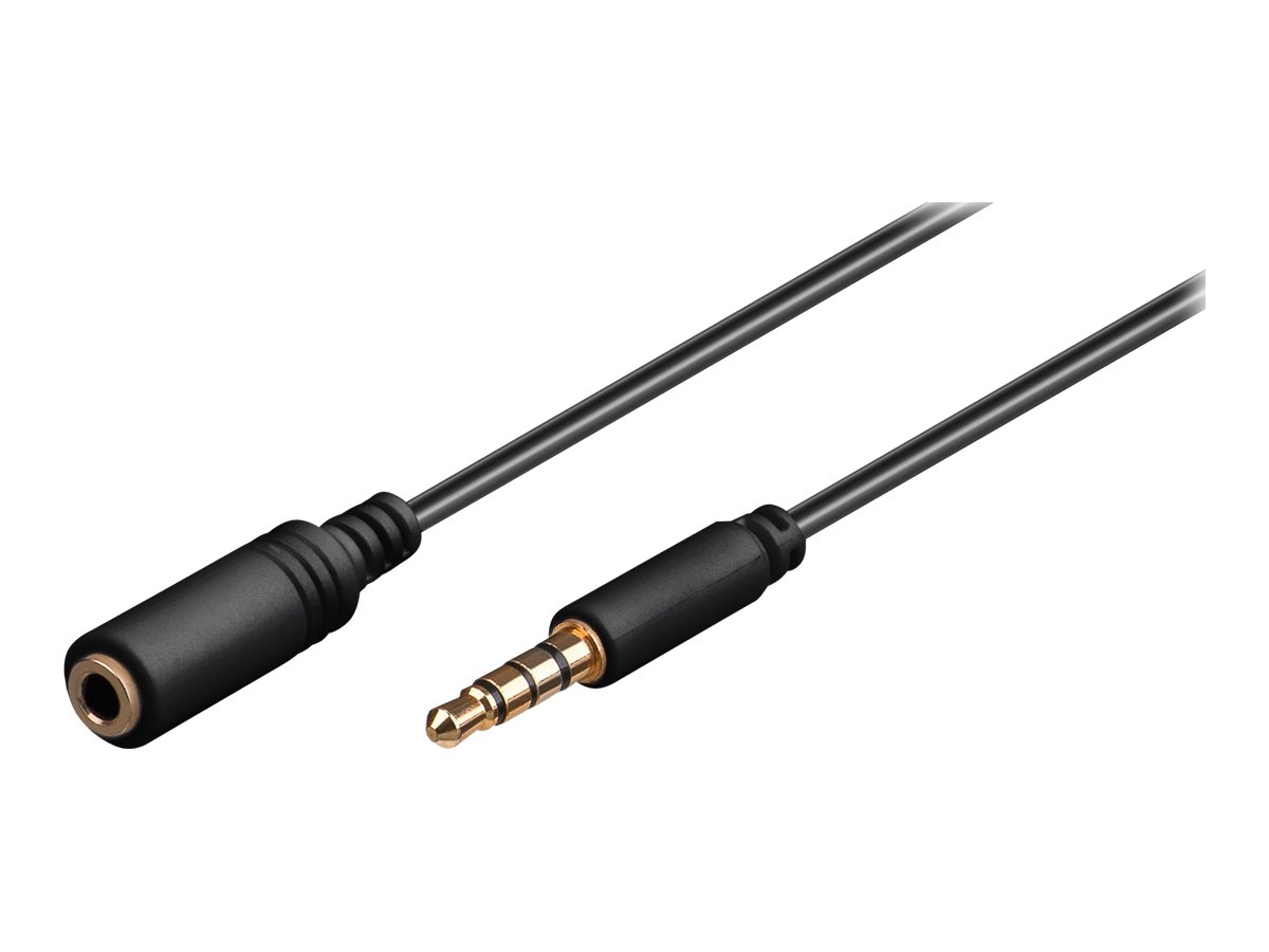 goobay 3,5 mm Klinkenkabel 1,0 m schwarz, 1 St