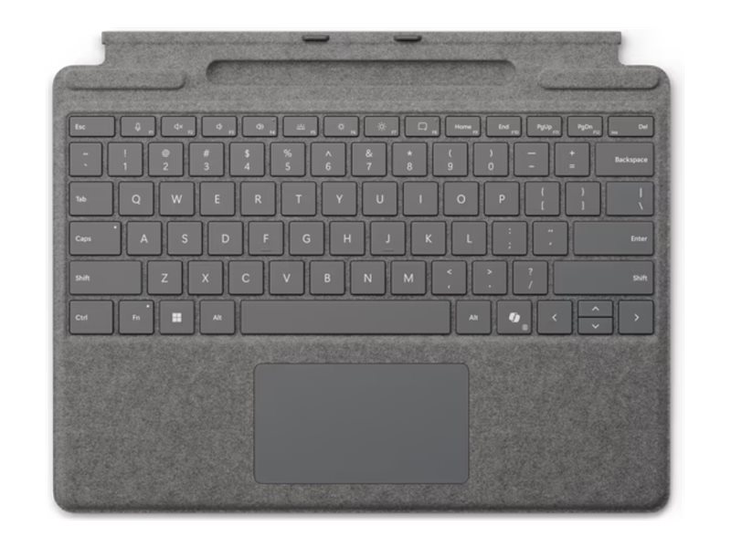 MICROSOFT Surface Pro Keyboard mit Stiftaufbewahrung Platin (P)