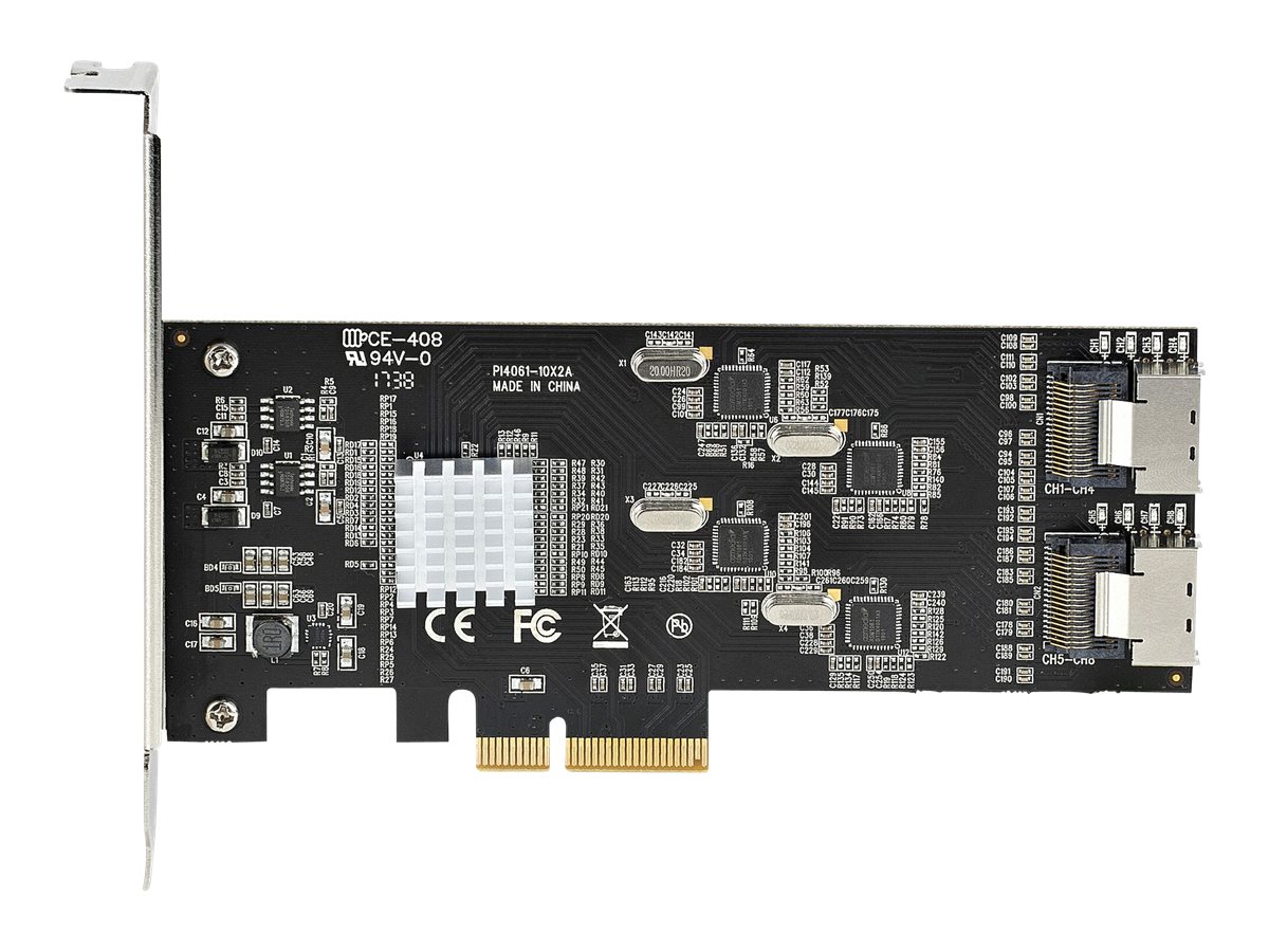 STARTECH.COM SATA PCIe Controller 8 Port - 6Gbit/s SATA PCIe Schnittstellenkarte - PCIe x4 Gen2 zu SATA III - SATA HDD/SSD