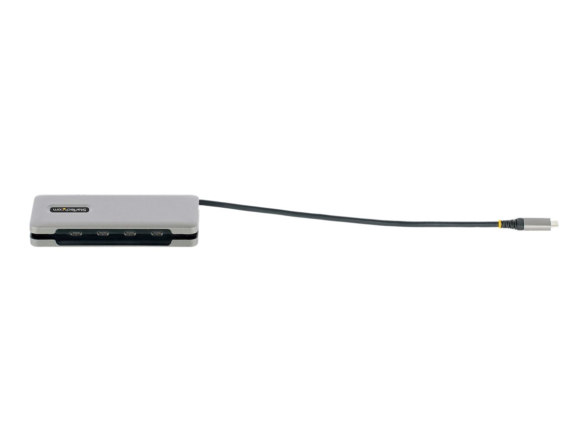 STARTECH.COM 4-Port USB-C Hub USB 3.1 10Gbps 100W Power Delivery Pass-Through 9.8in 25cm Cable Portable USB Expansion Hub STARTECH.COM 4-Port USB-C Hub USB 3.1 10Gbps 100W Power Delivery Pass-Through 9.8in 25cm Cable Portable USB Expansion Hub