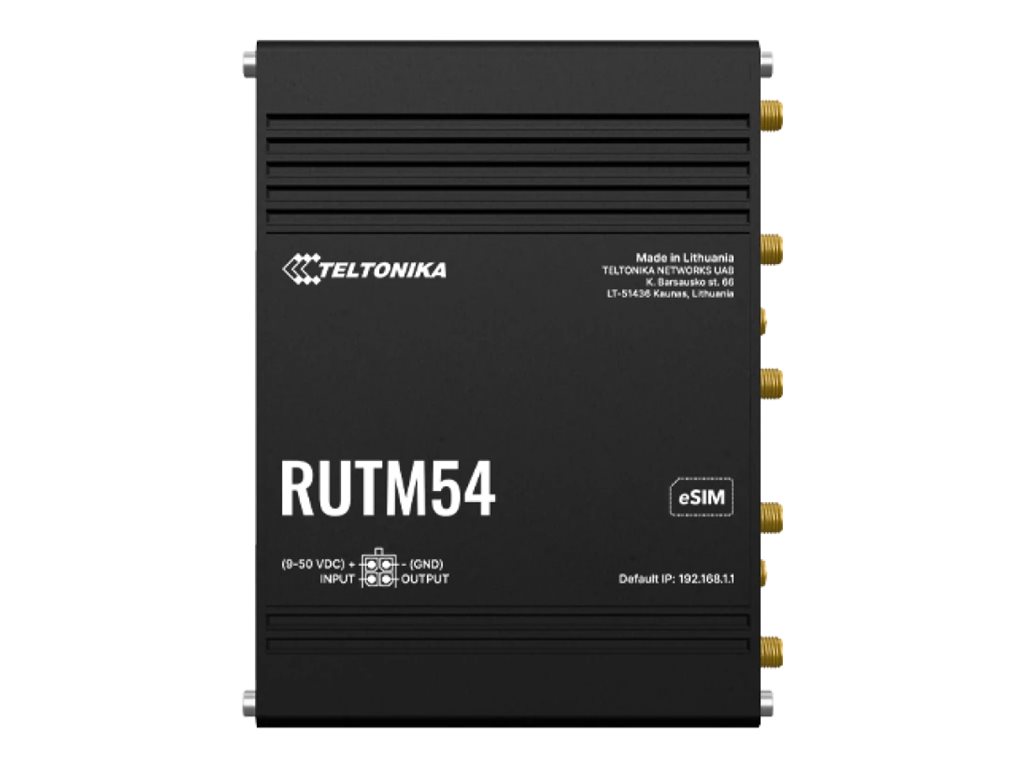TELTONIKA NETWORKS RUTM54 DUAL SIM und eSIM 5G4GLTE ultra Router TELIT Version