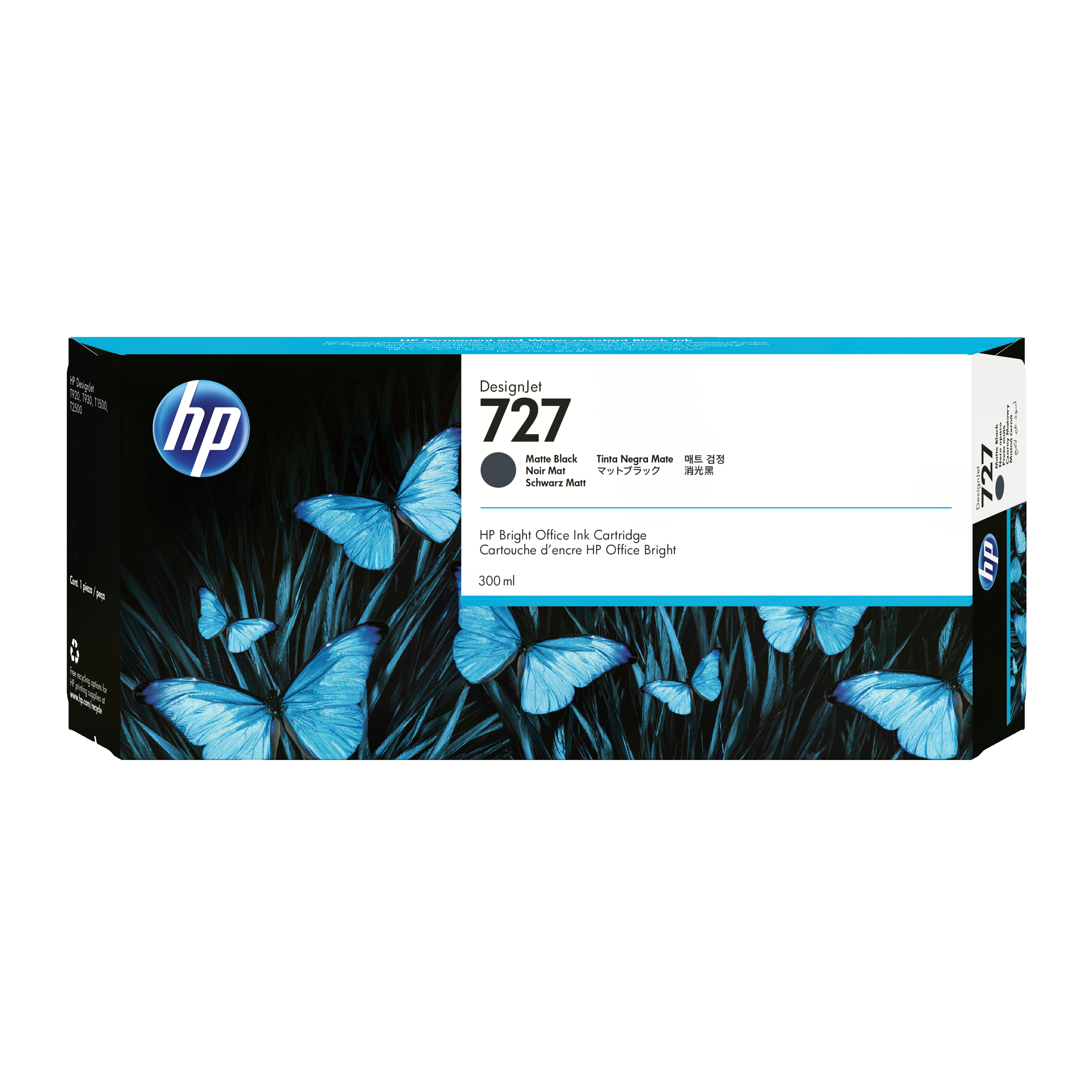 HP 727C1Q12A schwarz matt Druckerpatrone
