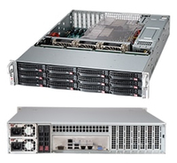 2HE Supermicro Gehaeuse SuperChassis 2U CSE826BAC12R1K23LPB