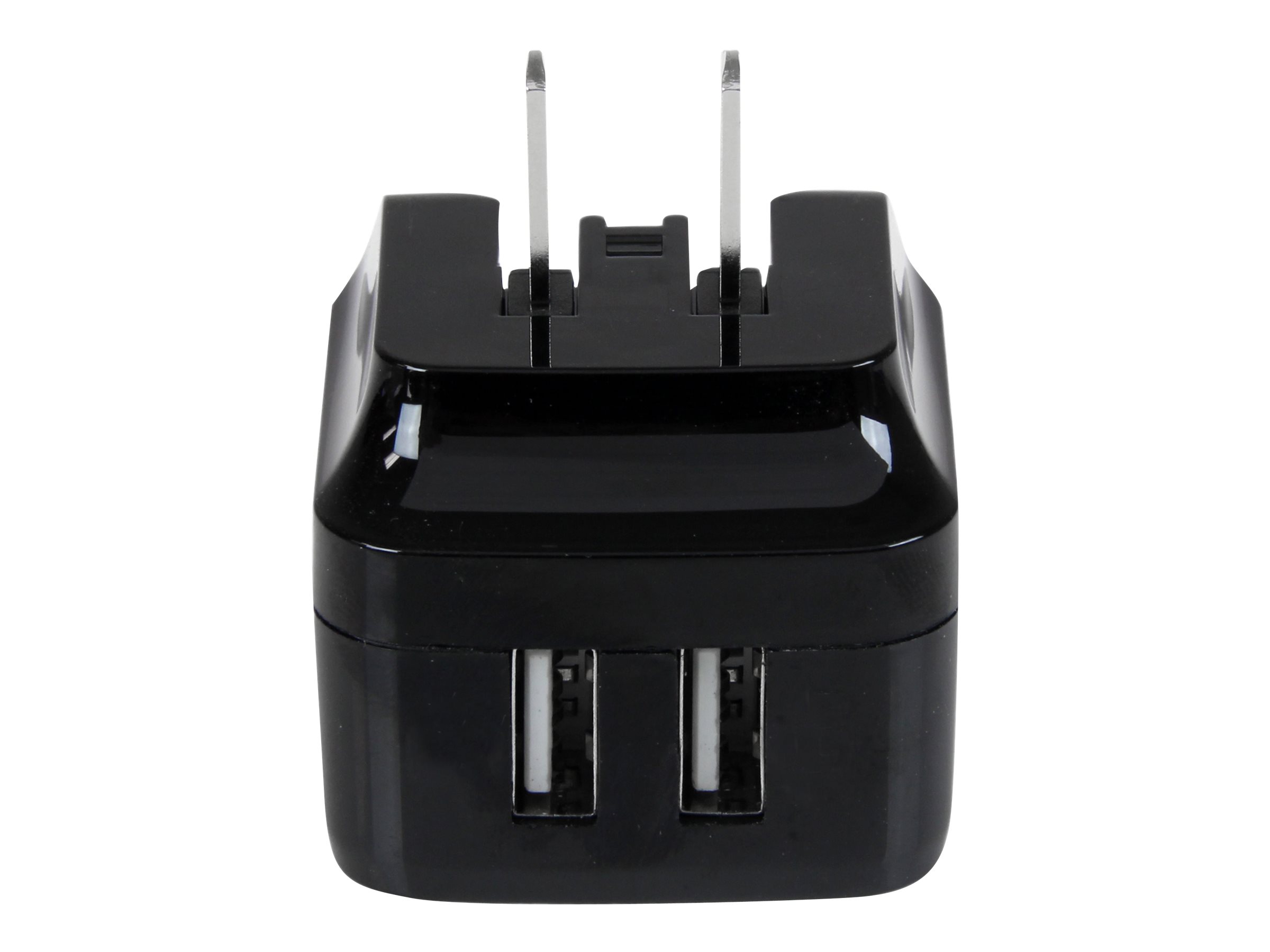 STARTECH.COM Dual-Port USB Wall Charger - International Travel - 17W/3.4A - Black