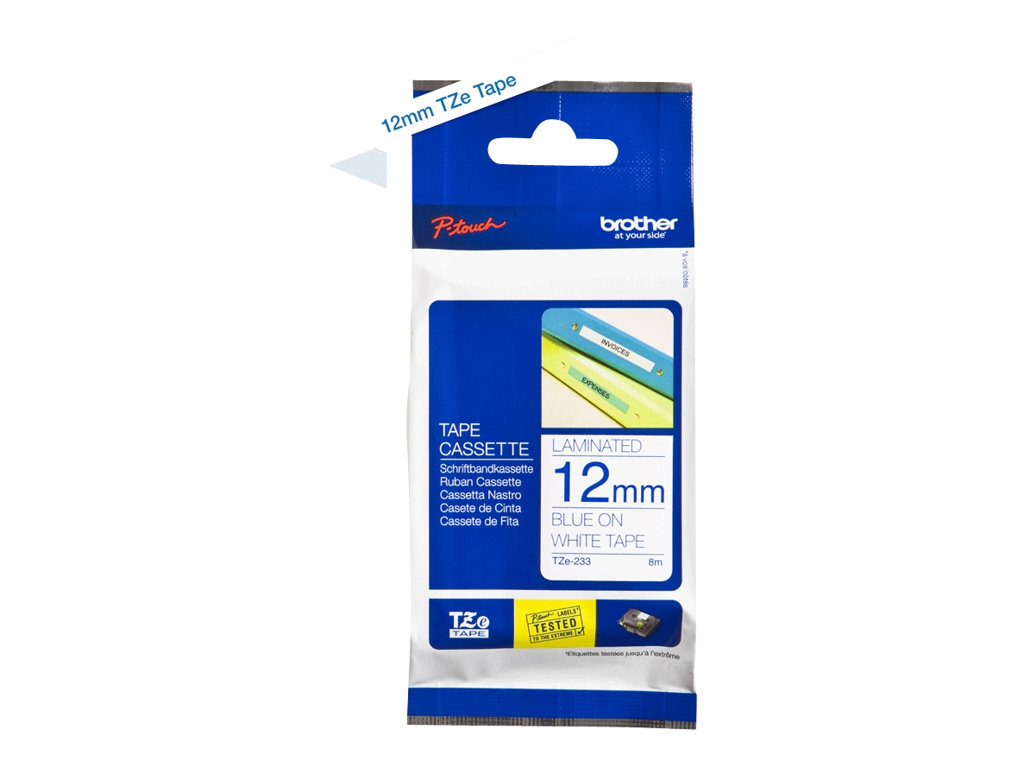 TZE233 BROTHER PTOUCH 12mm WEISS-BLAU