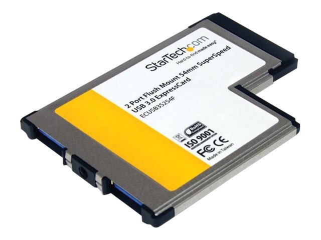 STARTECH.COM 2 Port USB 3.0 ExpressCard mit UASP Unterstuetzung - USB 3.0 54mm Schnittstellenkarte fuer Laptop - USB 3.0 A (Buchse STARTECH.COM 2 Port USB 3.0 ExpressCard mit UASP Unterstuetzung - USB 3.0 54mm Schnittstellenkarte fuer Laptop - USB 3.0 A (Buchse