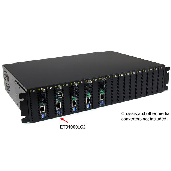 STARTECHCOM LWL Glasfaser Medienkonverter 1000 Mbits Gigabit Ethernet Medienkonverter LC 550m 1000BaseLX Multimode