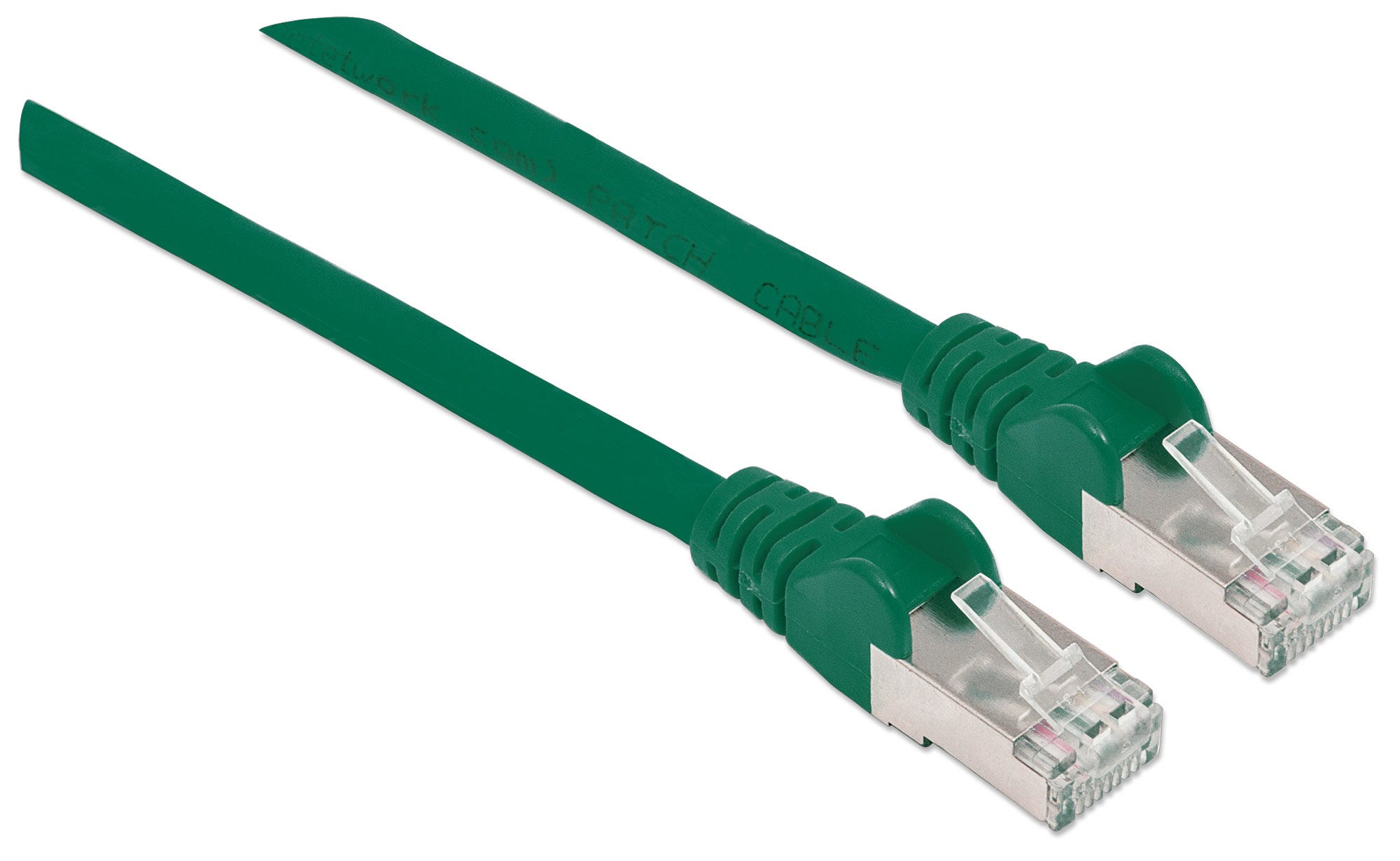 INTELLINET Netzwerkkabel Cat6a SFTP 1m gruen vollkupfer Cat6azertifiziert LS0H RJ45SteckerRJ45Stecker