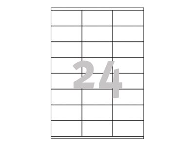 2.400 AVERY Zweckform Etiketten 3475 weiss 70,0 x 36,0 mm 2.400 AVERY Zweckform Etiketten 3475 weiss 70,0 x 36,0 mm