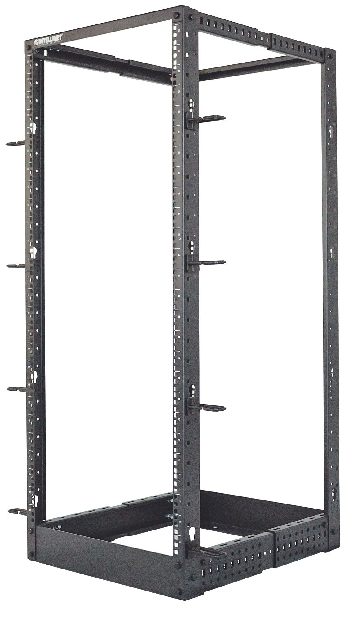 INTELLINET 48,3cm 19Zoll Laborgestell 26HE 4Pfosten HxBxT 1296 x 515 x 559mm unmontiert schwarz