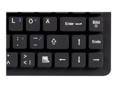 KEYSONIC KSK-3230IN Hygiene Tastatur wasserdichte Tastatur mit DE-Layout 87 plus 12 Funktionstasten Antimikrobischer Silikonschutz