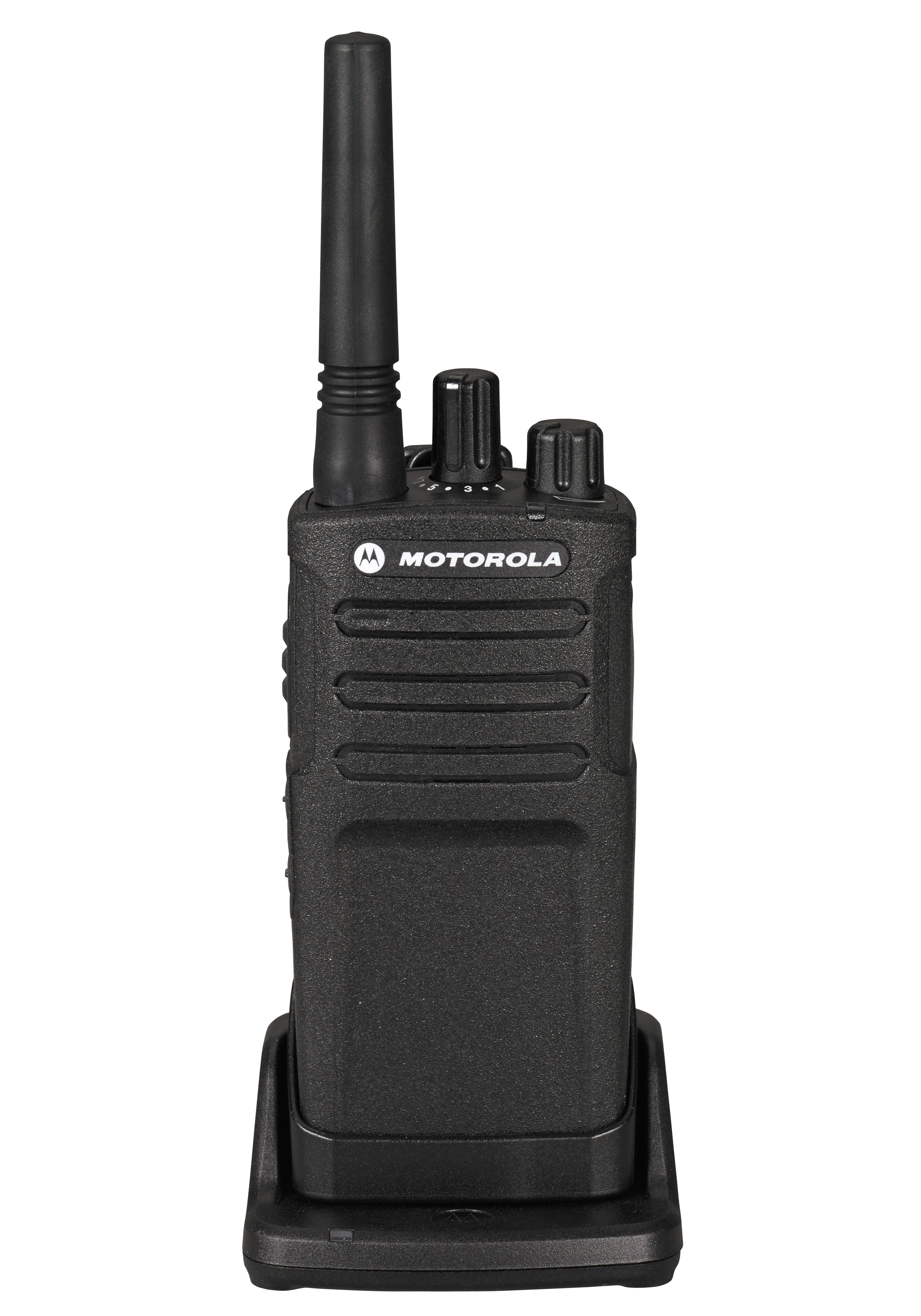 MOTOROLA XT420 HFG PMR446 IP55 ohne Display best aus Funkgerät Holster mit Gürtelclip LiIonAkku 2200mAh 230V Ladegerät