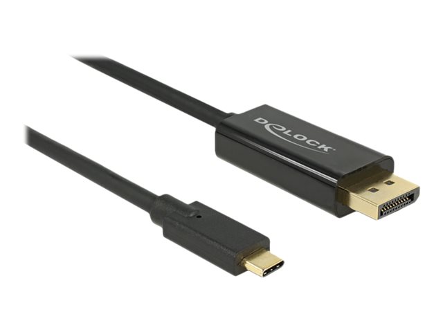 Delock Kabel USB Type-C Stecker > Displayport Stecker DP-Alt Mode 4K 60 Hz 1 m Delock Kabel USB Type-C Stecker > Displayport Stecker DP-Alt Mode 4K 60 Hz 1 m
