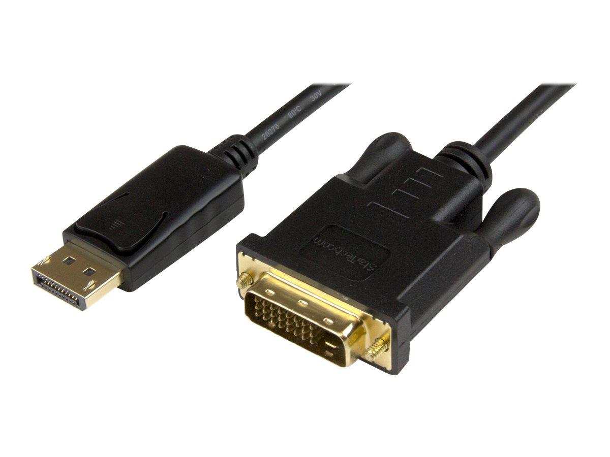 StarTech.com 91 cm DisplayPort auf DVI Kabel - Stecker/Stecker - DP zu DVI Adapter/ Koverter - 1920x1200 / 1080p - Schwarz - Videokabel - 91.4 cm