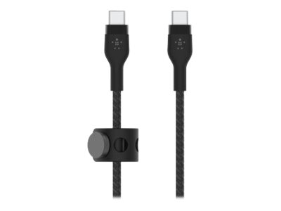 Belkin PRO Flex USBCUSBC Kabel, bis 60W, 3m, schwarz
