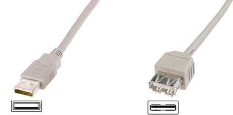 ASSMANN USB20 Verlaengerungskabel 3m USB AM zu AF bulk schwarz