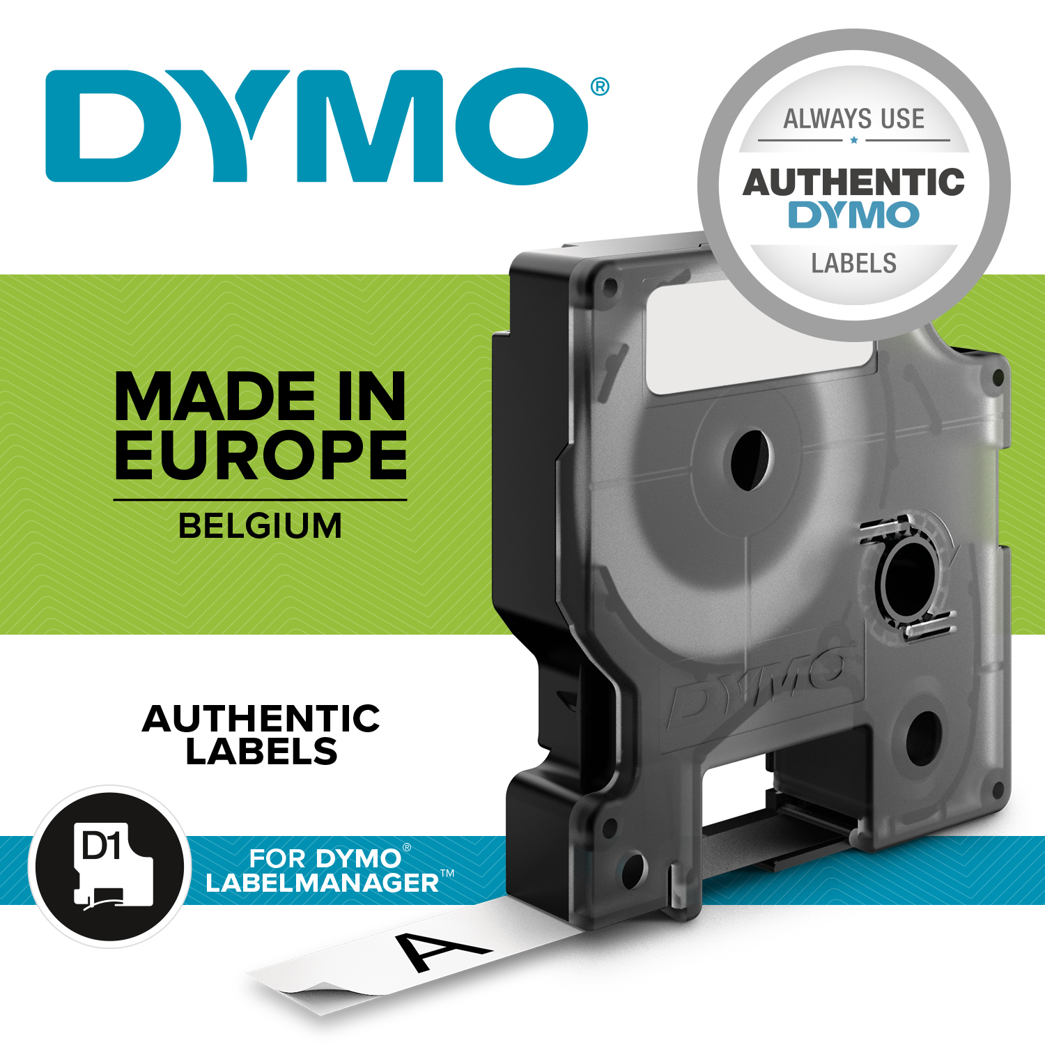 S0720530 DYMO D1 12mm SCHWARZ-WEISS
