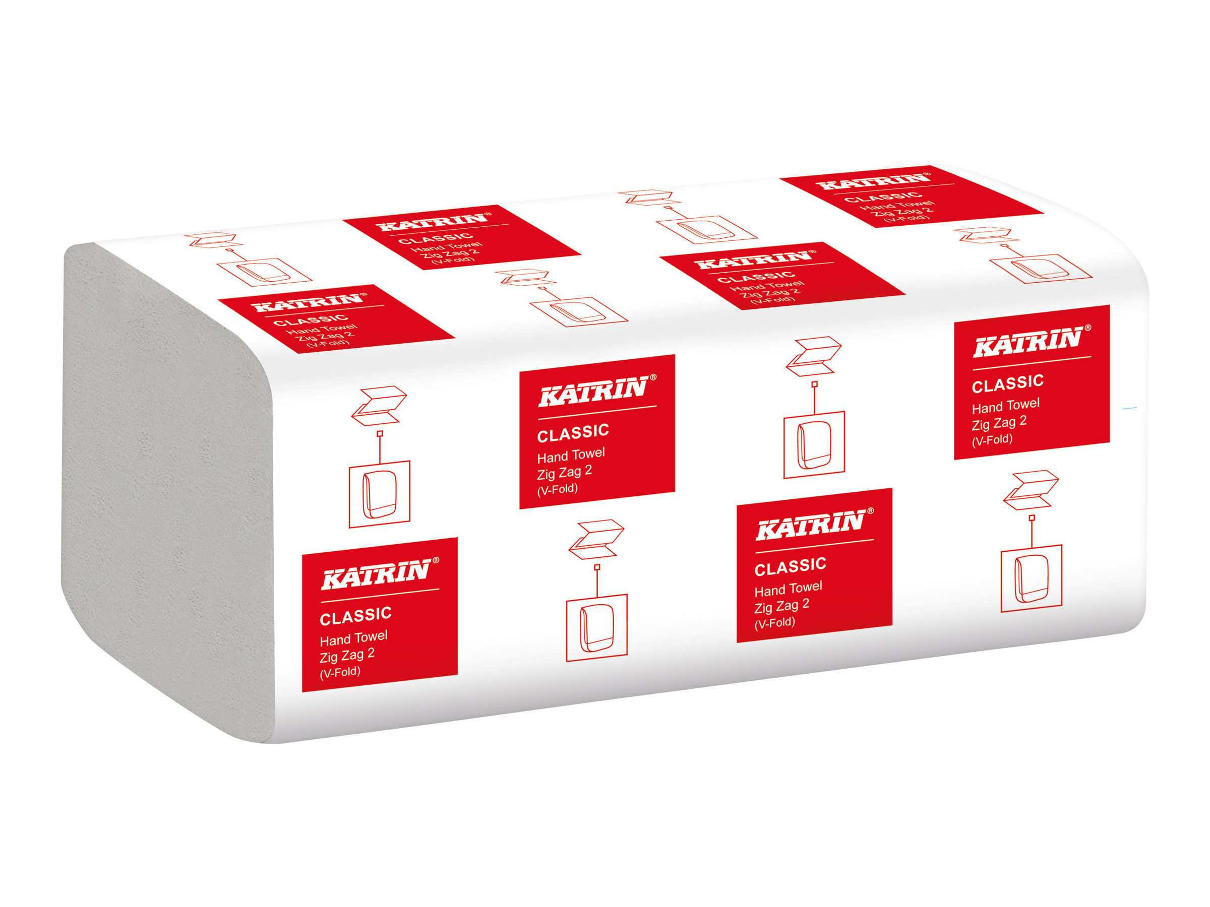 KATRIN Papierhandtuecher 35588 Zick-Zack-Falzung 2-lagig 4.000 Tuecher KATRIN Papierhandtuecher 35588 Zick-Zack-Falzung 2-lagig 4.000 Tuecher