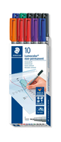 STAEDTLER Lumocolor Folienstifte-Set farbsortiert non-permanent 10 St. STAEDTLER Lumocolor Folienstifte-Set farbsortiert non-permanent 10 St.