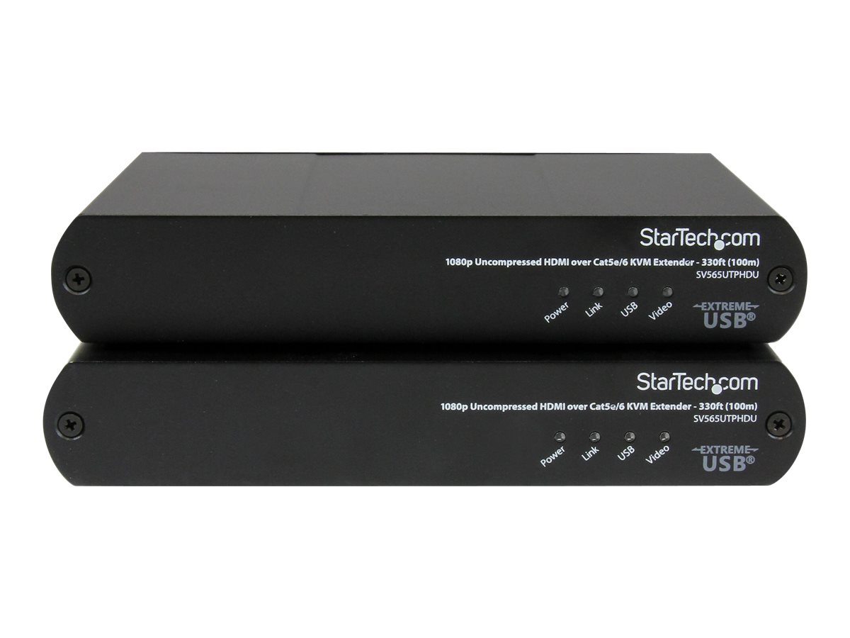 STARTECH.COM USB HDMI über Cat5e / 6 KVM Konsolen Extender mit 1080p unkomprimiertem Video - 100m -  Cat5e Cat6 Video KVM-Extender