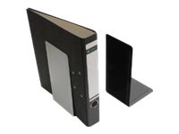 2 MAUL Buchstuetzen schwarz 12,0 x 14,0 x 24,0 cm