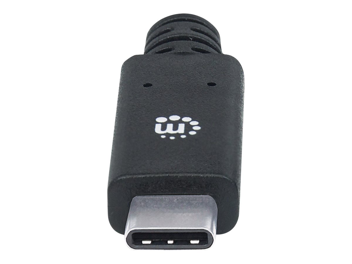 MANHATTAN USB 3.1 Typ C Gen1-Kabel 2m Typ C-Stecker auf Typ A-Stecker 5 Gbit/s schwarz