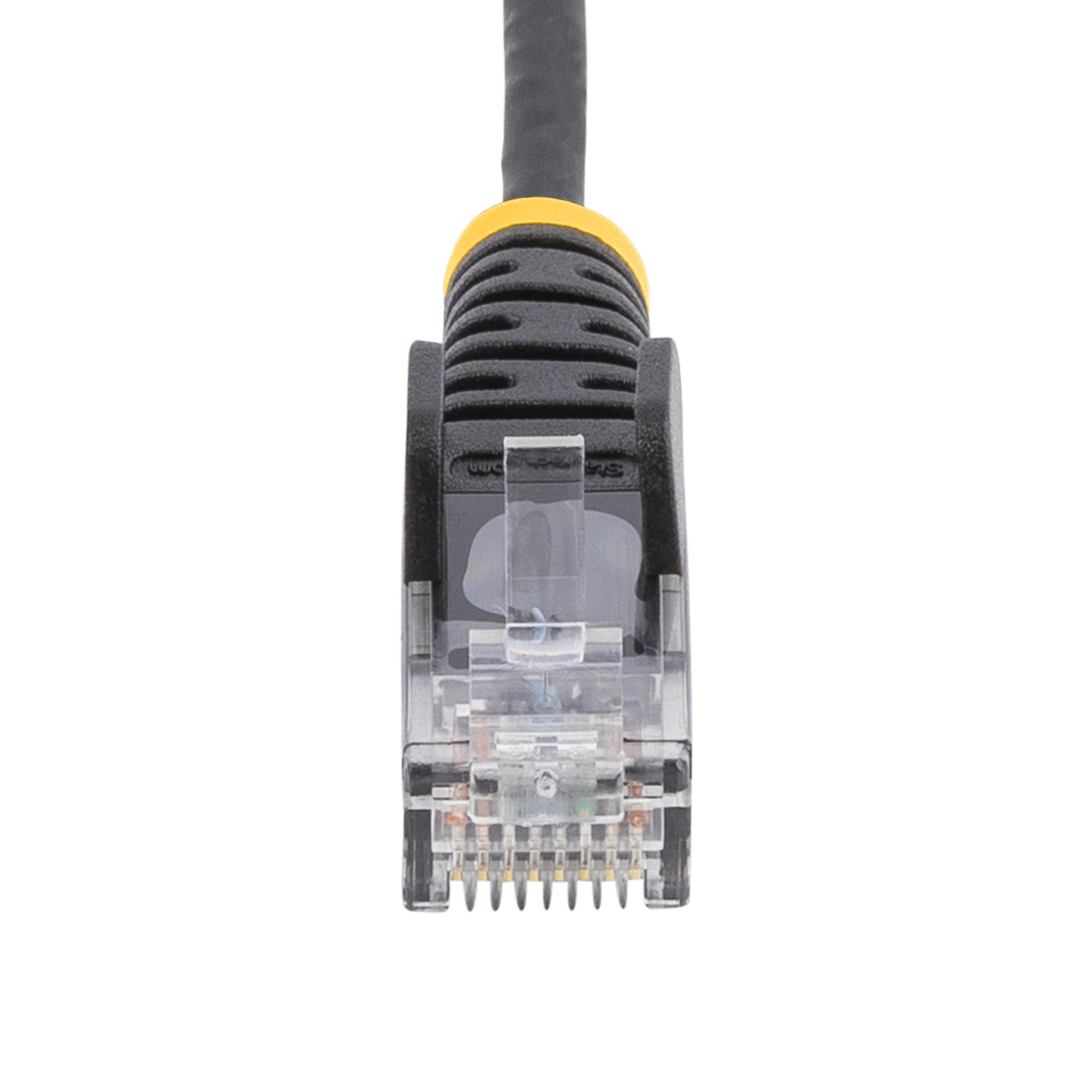 STARTECHCOM 7m Schwarzes Schlankes CAT6EthernetKabel Snagless RJ45 LSZH 28AWG Reines Kupfer PatchkabelNetzwerkkabel