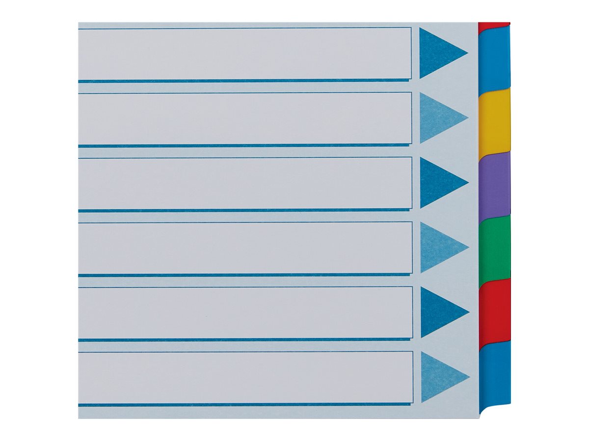 Esselte Ordnerregister DIN A4 Vollformat blanko farbig 12teilig, 1 Satz