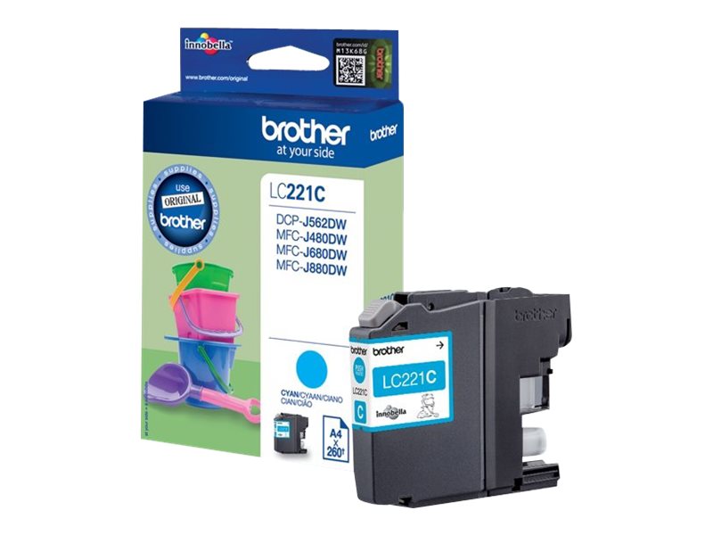 LC221C BROTHER MFC Tinte cyan 260Seiten