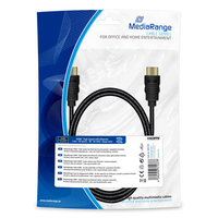 MediaRange HDMI A Kabel 4k 1,0 m schwarz, 1 St. MediaRange HDMI A Kabel 4k 1,0 m schwarz, 1 St.