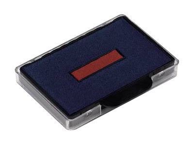 2 trodat Ersatzstempelkissen 6/56/2 blau/rot 5,6 x 3,3 cm