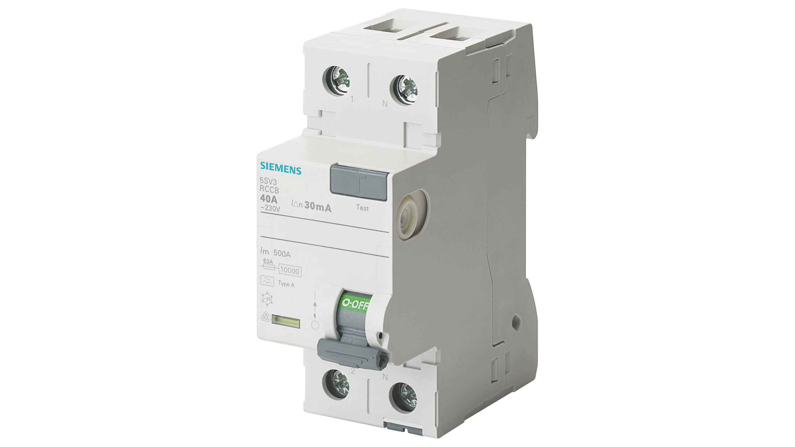 Siemens FI-Schutzschalter 5SV3312-6 25/0,03A 2polig