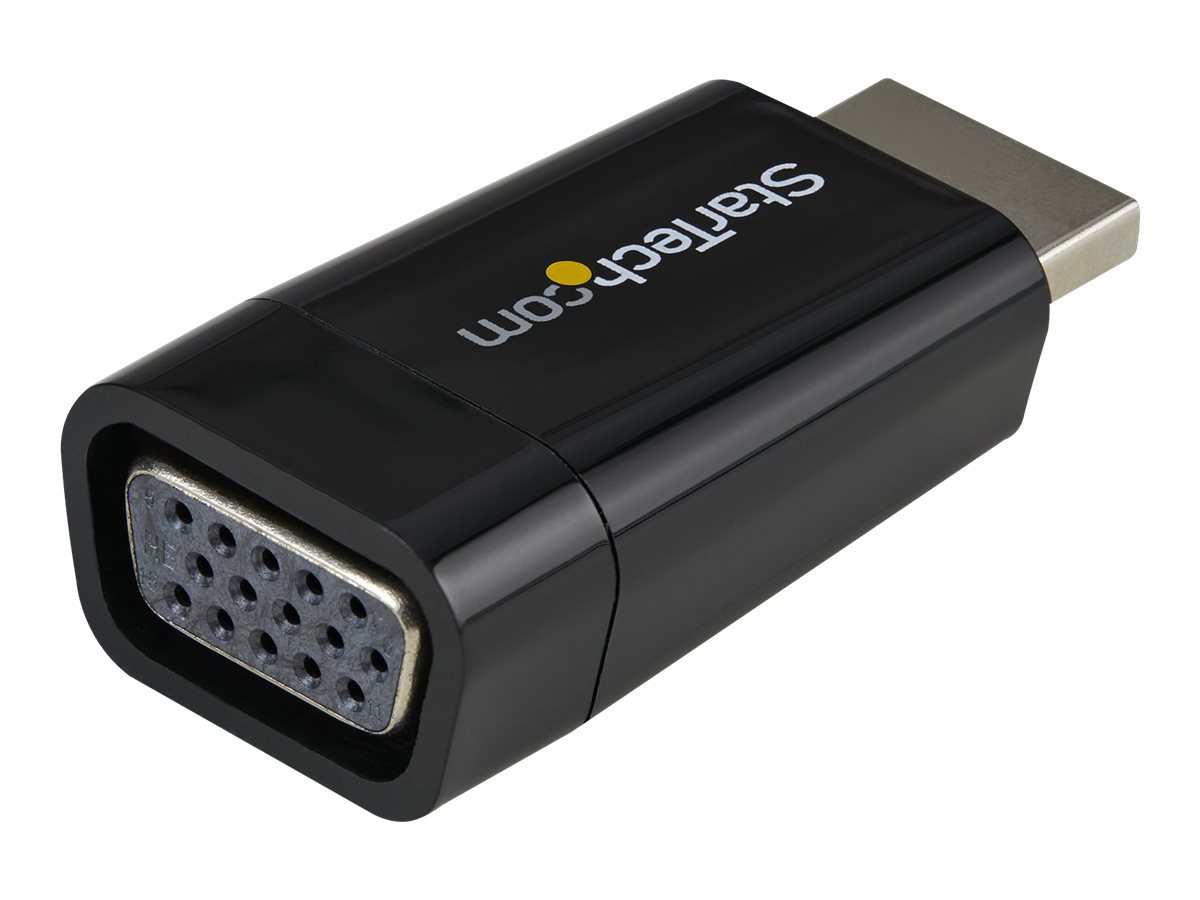 StarTech.com Kompakter HDMI auf VGA Adapter/ Konverter ideal für Chromebooks Ultrabooks & Laptops- HDMI zu VGA HD15 Wandler - 1920x1200 - Videoanschluß - HDMI / VGA - 4.5 cm