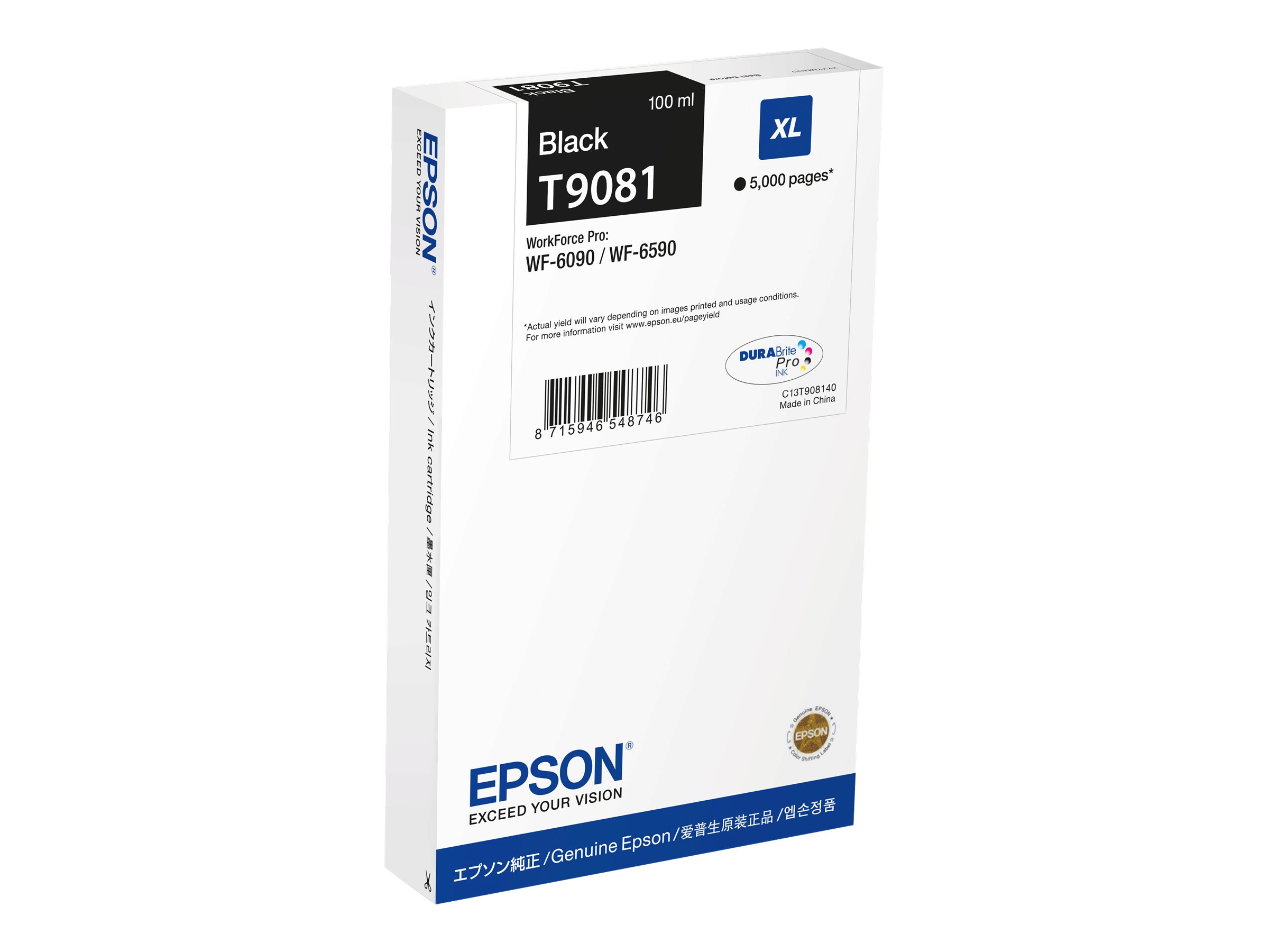 C13T90814N EPSON WF Tinte black XL 5000 C13T90814N EPSON WF Tinte black XL 5000