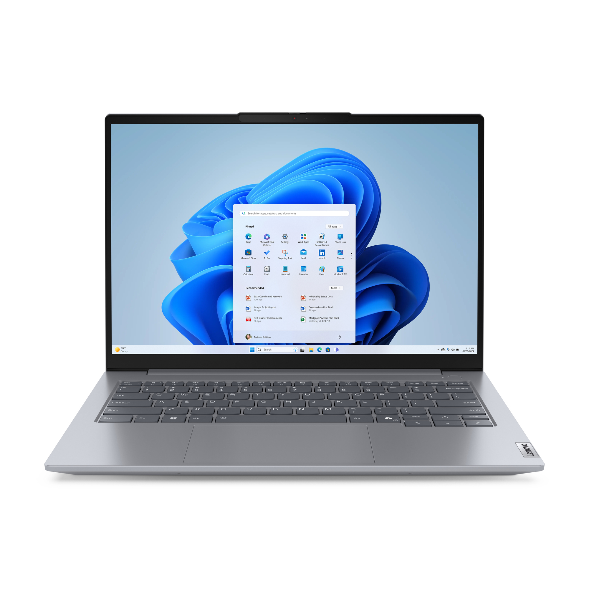 Lenovo Thinkbook 14 G7 21MV001HGE Laptop 36,6 cm 14,0 Zoll, 16 GB RAM, 512 GB SSD, AMD Ryzen 5 7535HS