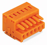 Wago Federleiste 8-polig Rastermass 3,81mm/0.15 orange