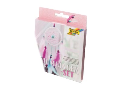 folia Bastelset Traumfänger Girl pink/blau folia Bastelset Traumfänger Girl pink/blau