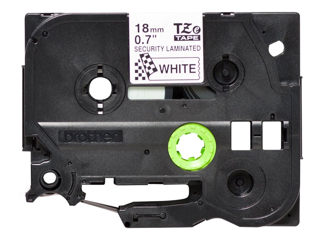 TZESE4 BROTHER PTOUCH 18mm WEISS-SCHW