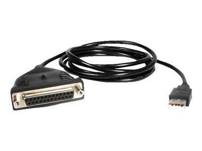 StarTech.com USB auf Parallel Adapter Kabel 1,8m - Centronics / DB25/ IEEE1284 Druckerkabel zu USB - Stecker / Stecker - Parallel-Adapter