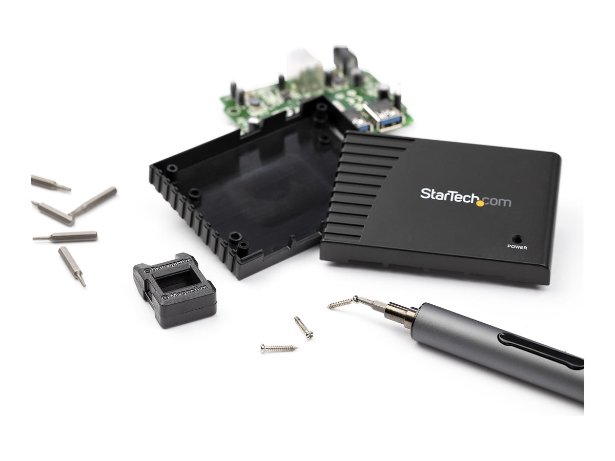 STARTECH.COM Elektrischer Mini-Schraubendreher - Mini-Akkuschrauber - 55 Bits - LED - Magnetisch - Kabellos