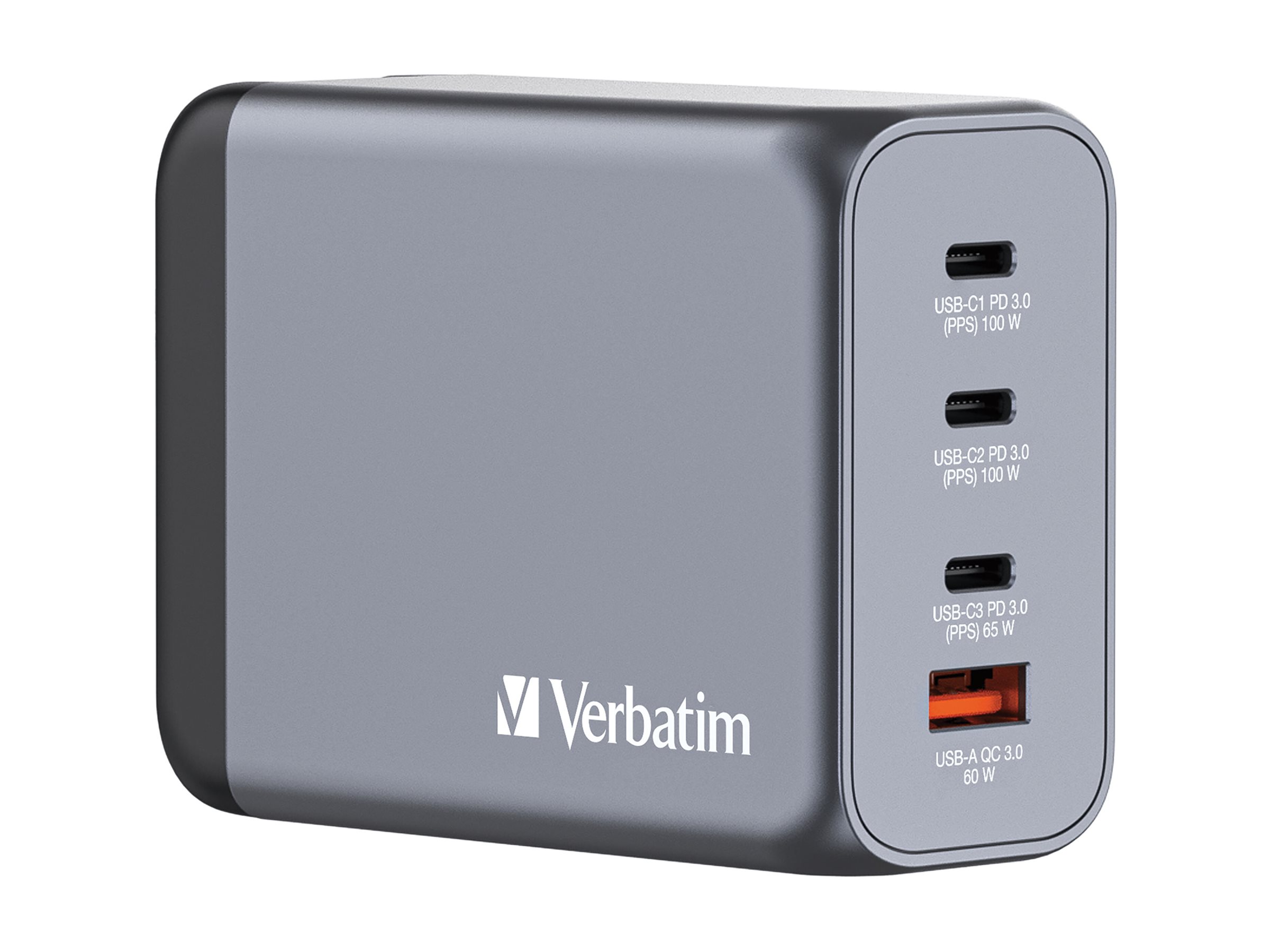 Verbatim USB-C Ladegeraet 200W 4 Port 3x USB-C/1x USB-A