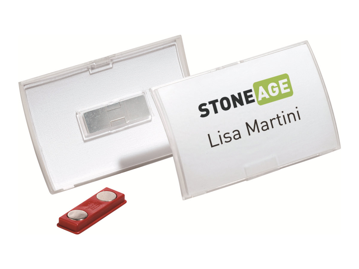 10 DURABLE Click Fold Namensschilder mit Magnet 9,0 x 5,4 cm 10 DURABLE Click Fold Namensschilder mit Magnet 9,0 x 5,4 cm