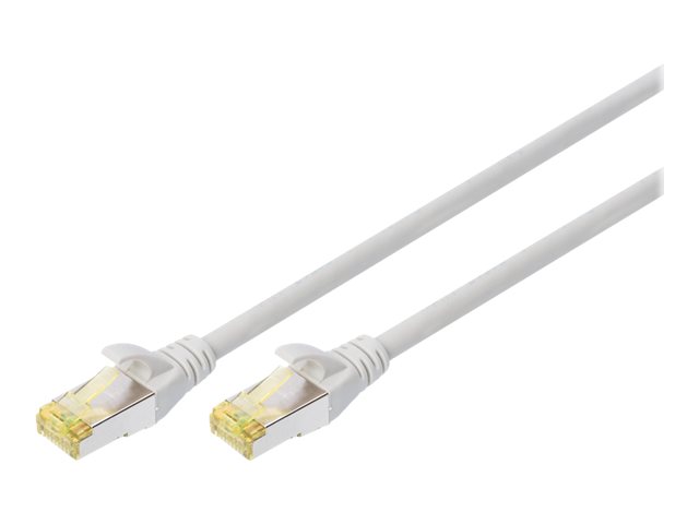 DIGITUS CAT 6A S-FTP Patchkabel Cu LSZH AWG 27/7 Laenge 3m 10 Stueck Farbe grau